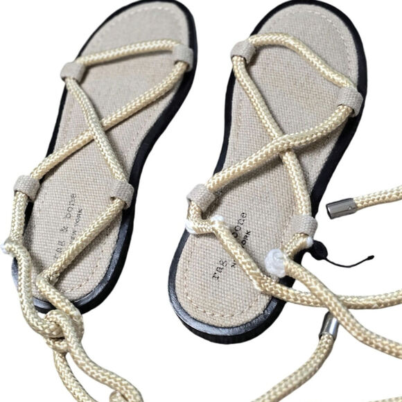 Rag & Bone new Infinity Sandal size 39 size 10 *rope flaws see photos - Picture 1 of 10